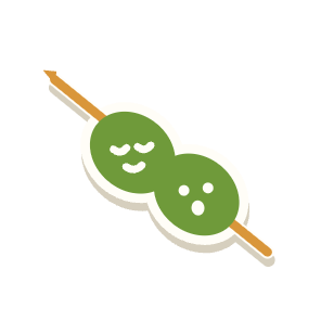 Clac con forma de una aceituna
