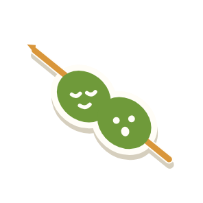 Clac con forma de una aceituna