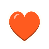 Clac con forma de un corazón