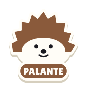 Clac con forma de un erizo y el texto «PALANTE»
