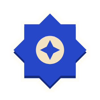 Clac con forma de una estrella