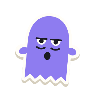 Clac con forma de un fantasma