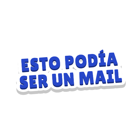 Clac de letras recortadas que dice «ESTO PODÍA SER UN MAIL»