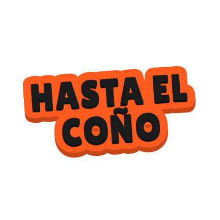 Clac de letras recortadas que dice «HASTA EL COÑO»