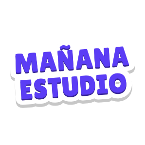Clac de letras recortadas que dice «MAÑANA ESTUDIO»