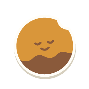 Clac con forma de una galleta