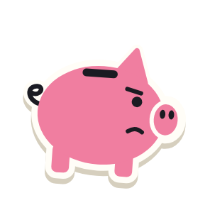 Clac con forma de una hucha