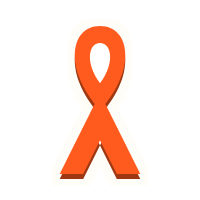 Clac con forma de un lazo solidario