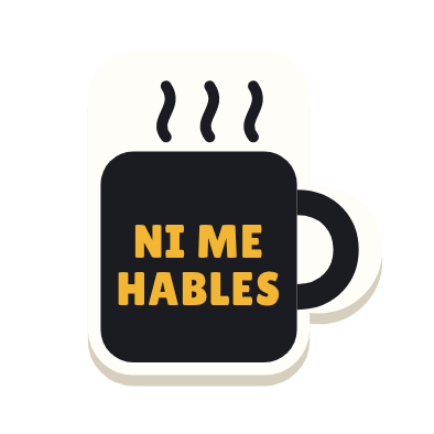 Clac con forma de una taza y el texto «NI ME HABLES»