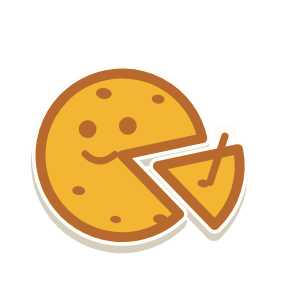 Clac con forma de una tortilla de patatas